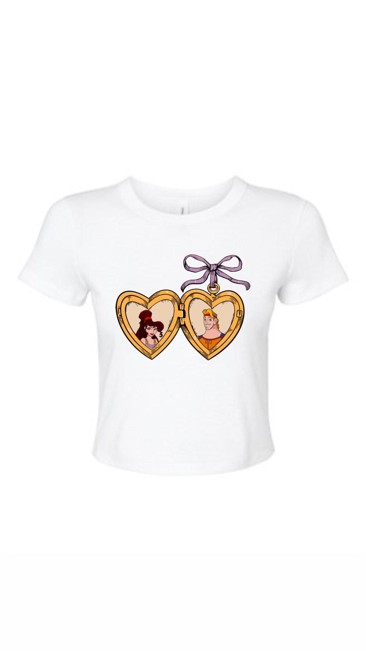 Hercules & Meg locket tee